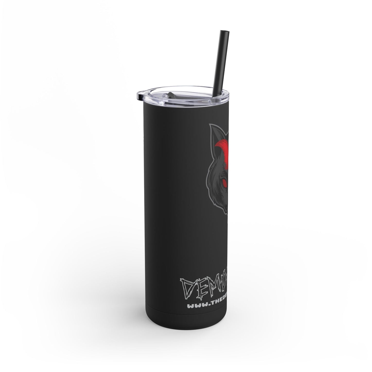 Demon Kitty - Maars Skinny Matte Tumbler, 20oz