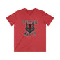 Demon Kitty Fitted V-Neck Short Sleeve Tee