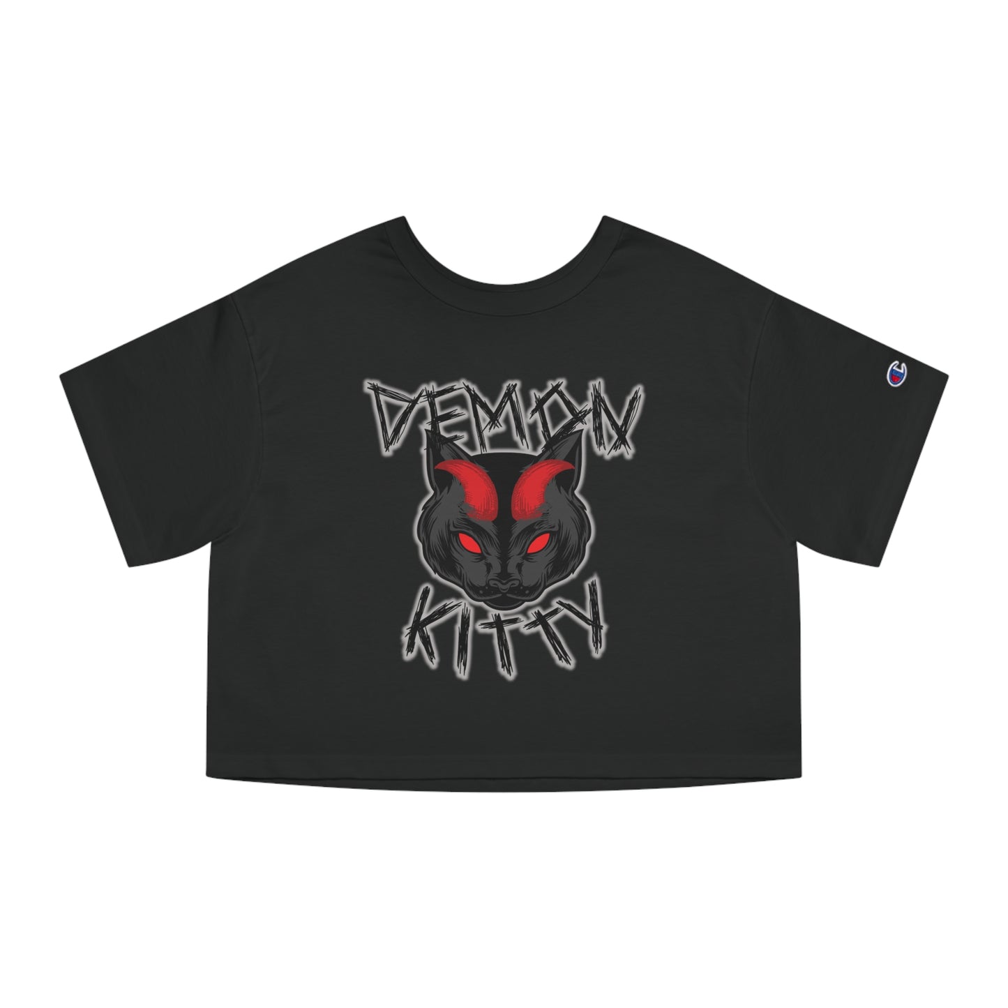 Demon Kitty Cropped T-Shirt