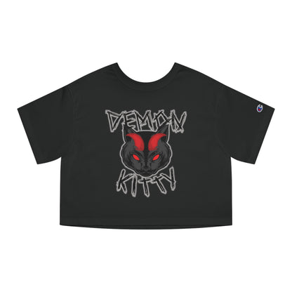 Demon Kitty Cropped T-Shirt