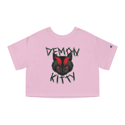 Demon Kitty Cropped T-Shirt