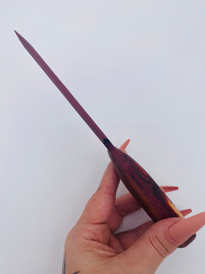 Wood Knife - (Rosewood & Purple Heart)