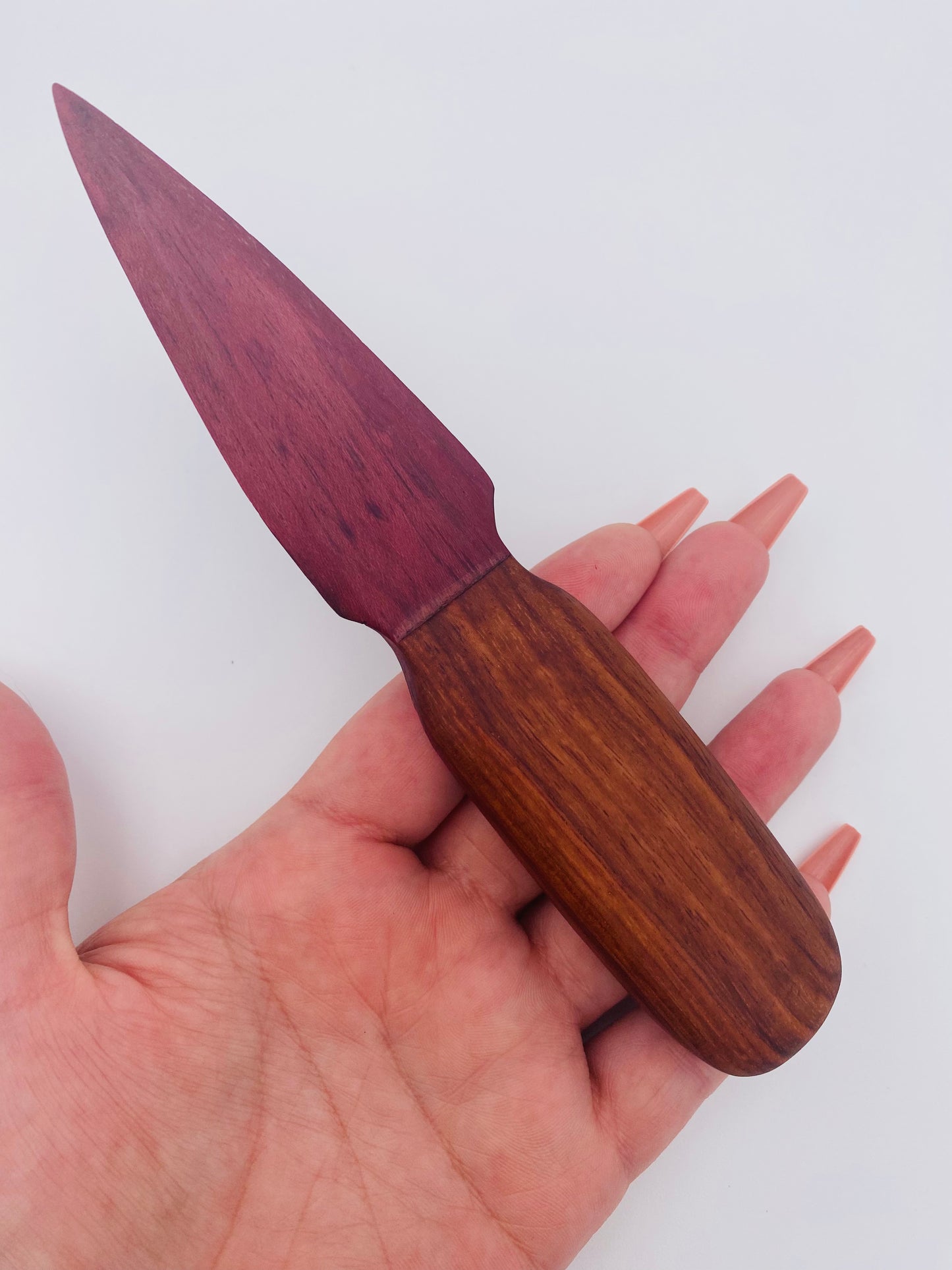 Wood Knife - (Rosewood & Purple Heart)