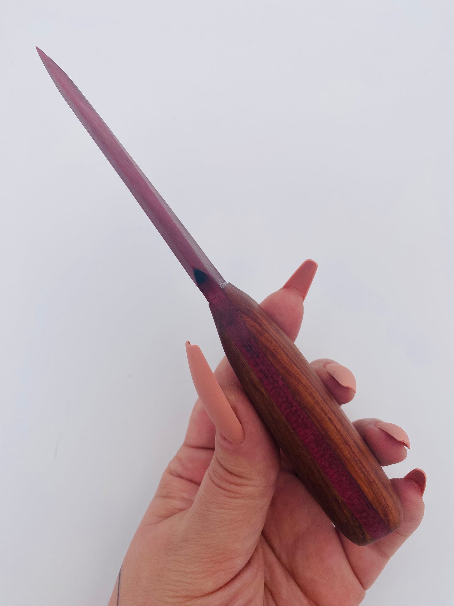 Wood Knife - (Rosewood & Purple Heart)