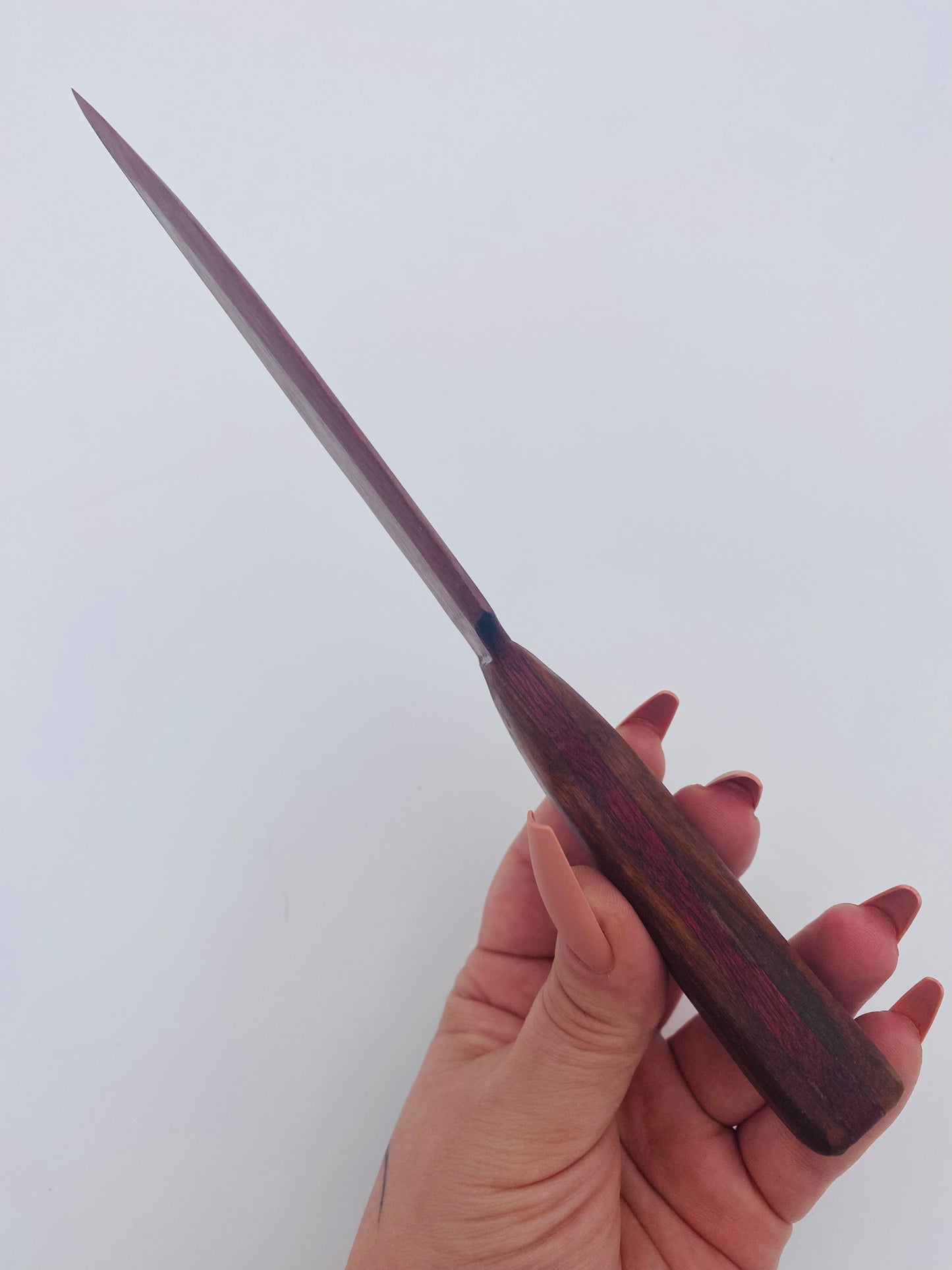 Wood Knife - (Rosewood & Purple Heart)