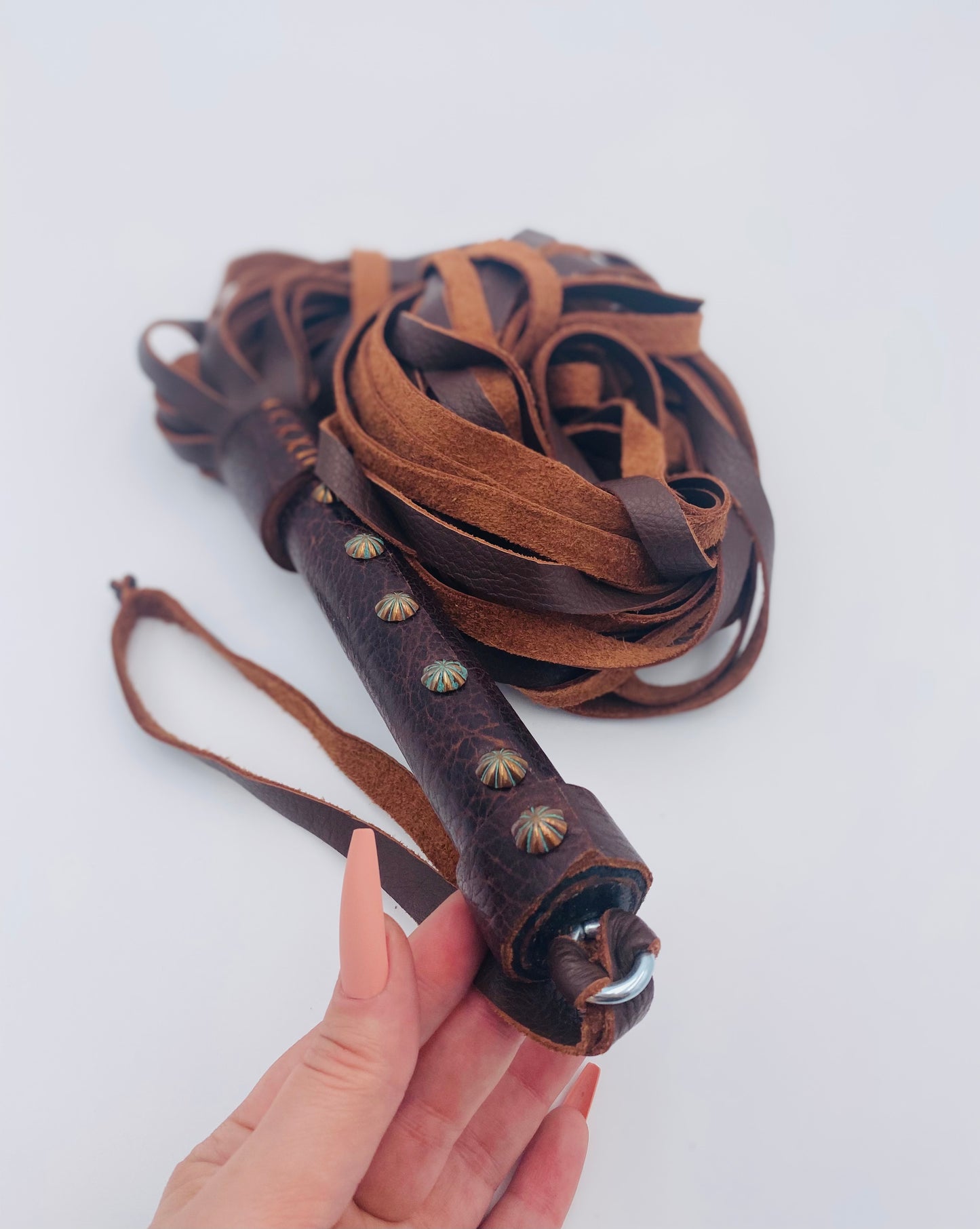 Leather Flogger Brown